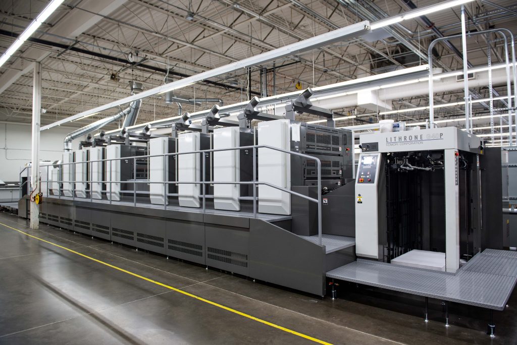 Our new Komori GL840P 8-color perfecting HUV press